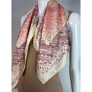 Totes Rain Scarf Geometric Scarf Size 26 inch x 26 inch Purple Lines Polyester